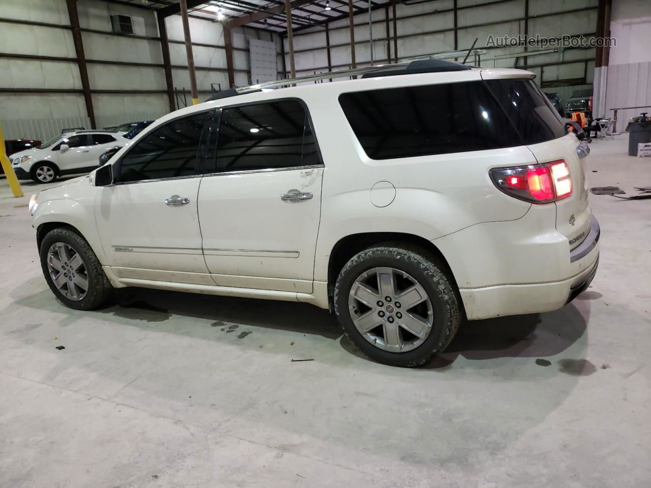 2014 Gmc Acadia Denali White vin: 1GKKVTKD5EJ317743