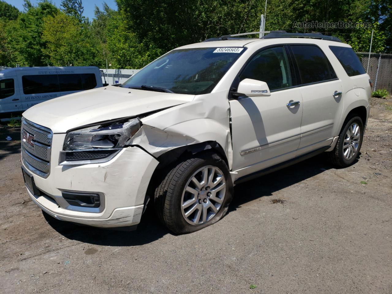 2015 Gmc Acadia Denali Белый vin: 1GKKVTKD5FJ160085