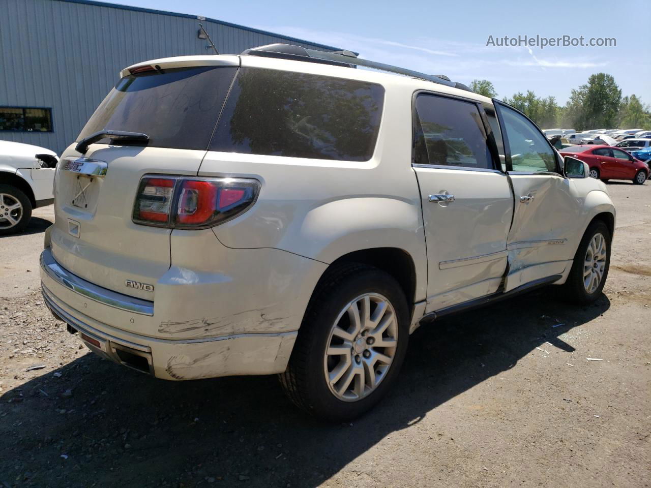 2015 Gmc Acadia Denali Белый vin: 1GKKVTKD5FJ160085