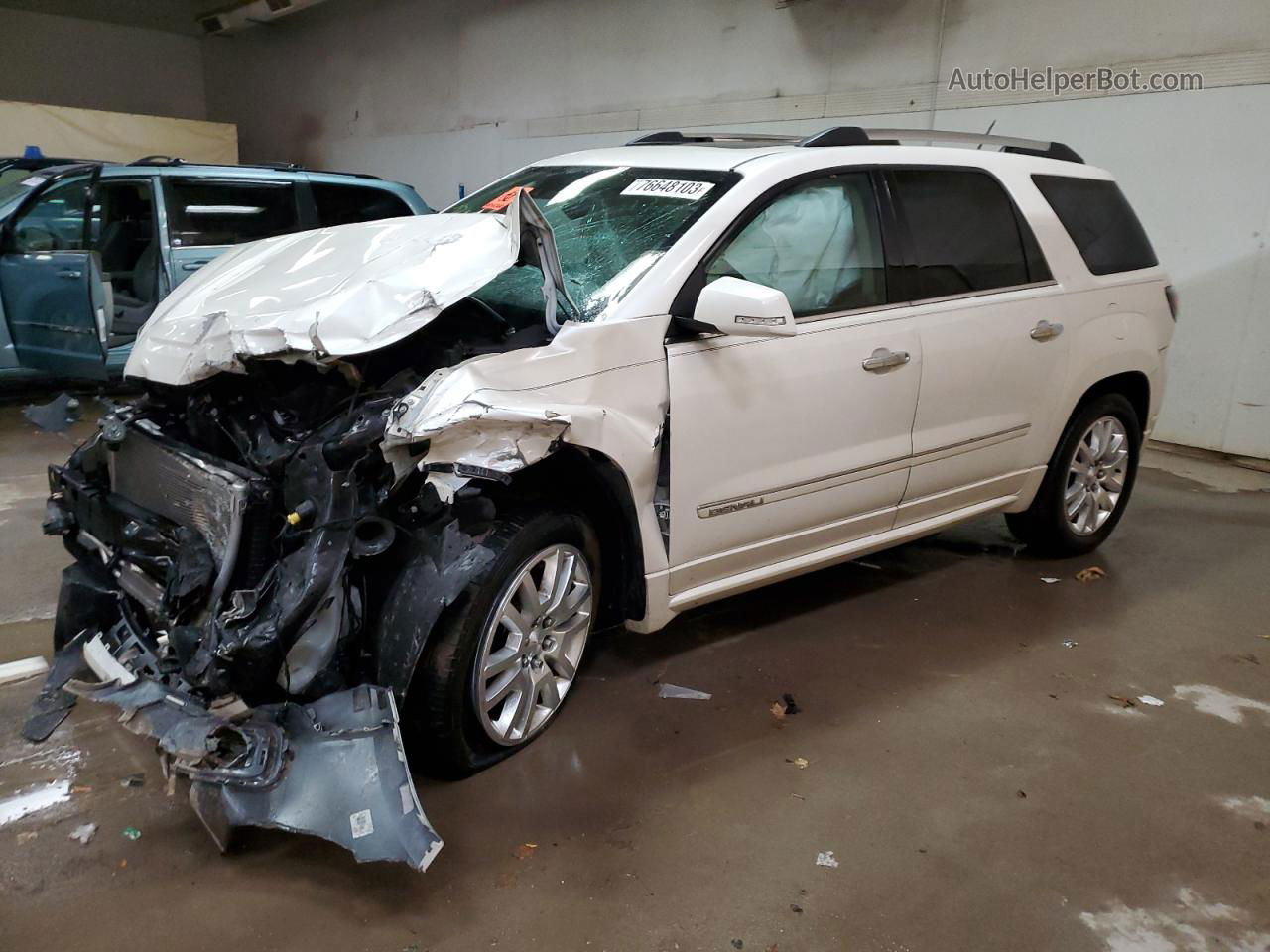 2015 Gmc Acadia Denali White vin: 1GKKVTKD5FJ311152