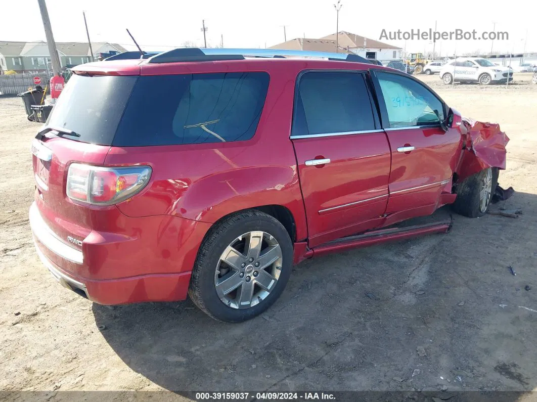 2013 Gmc Acadia Denali Red vin: 1GKKVTKD6DJ185719