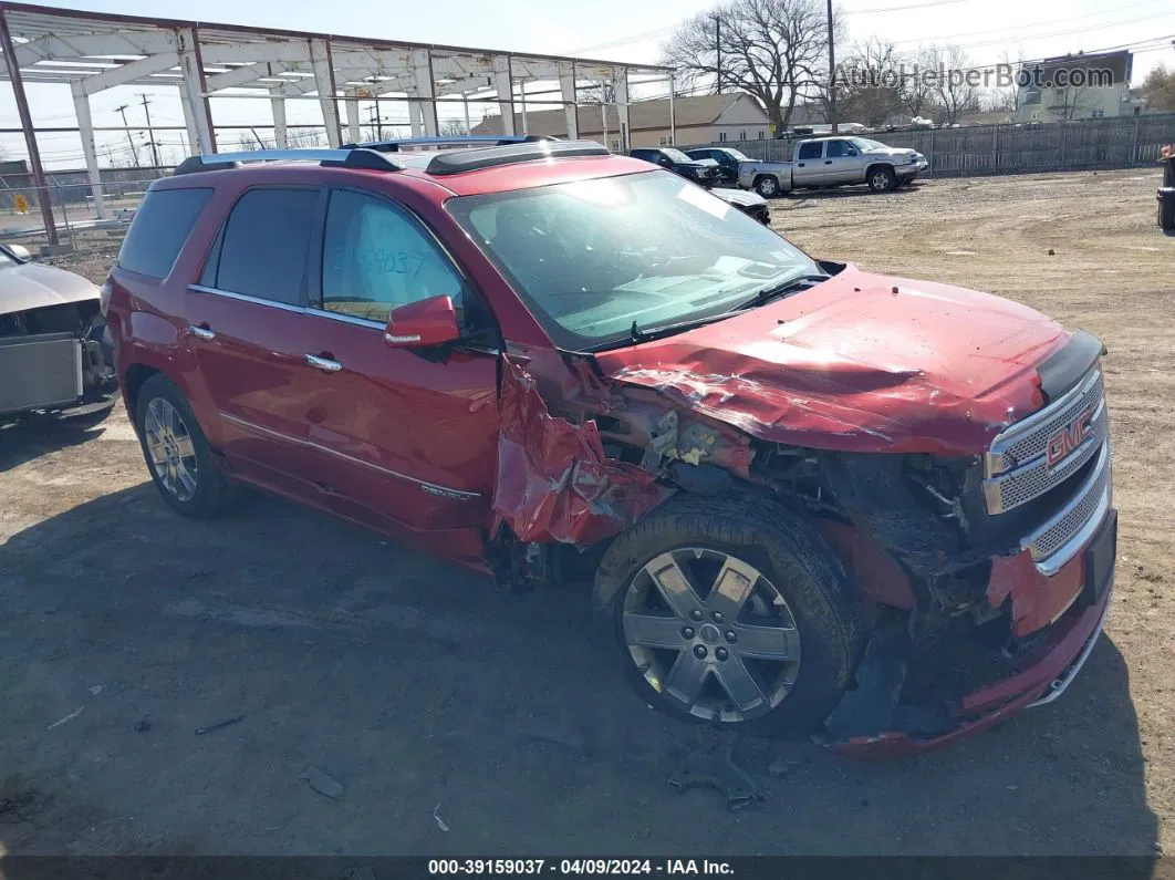 2013 Gmc Acadia Denali Red vin: 1GKKVTKD6DJ185719