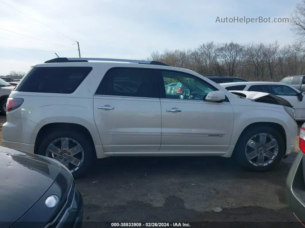 2014 Gmc Acadia Denali White vin: 1GKKVTKD6EJ352887