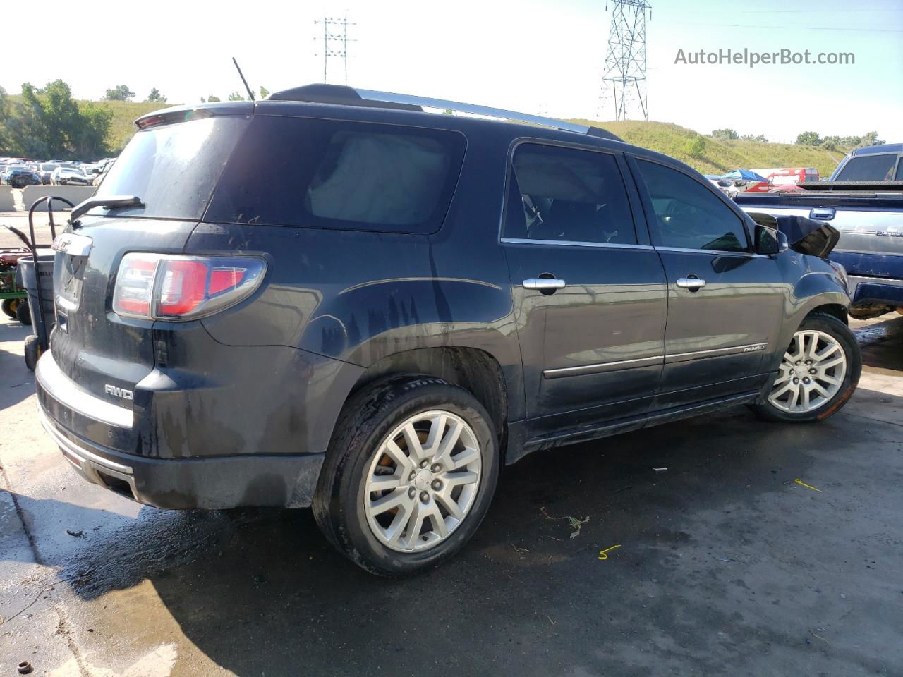 2015 Gmc Acadia Denali Черный vin: 1GKKVTKD6FJ277254