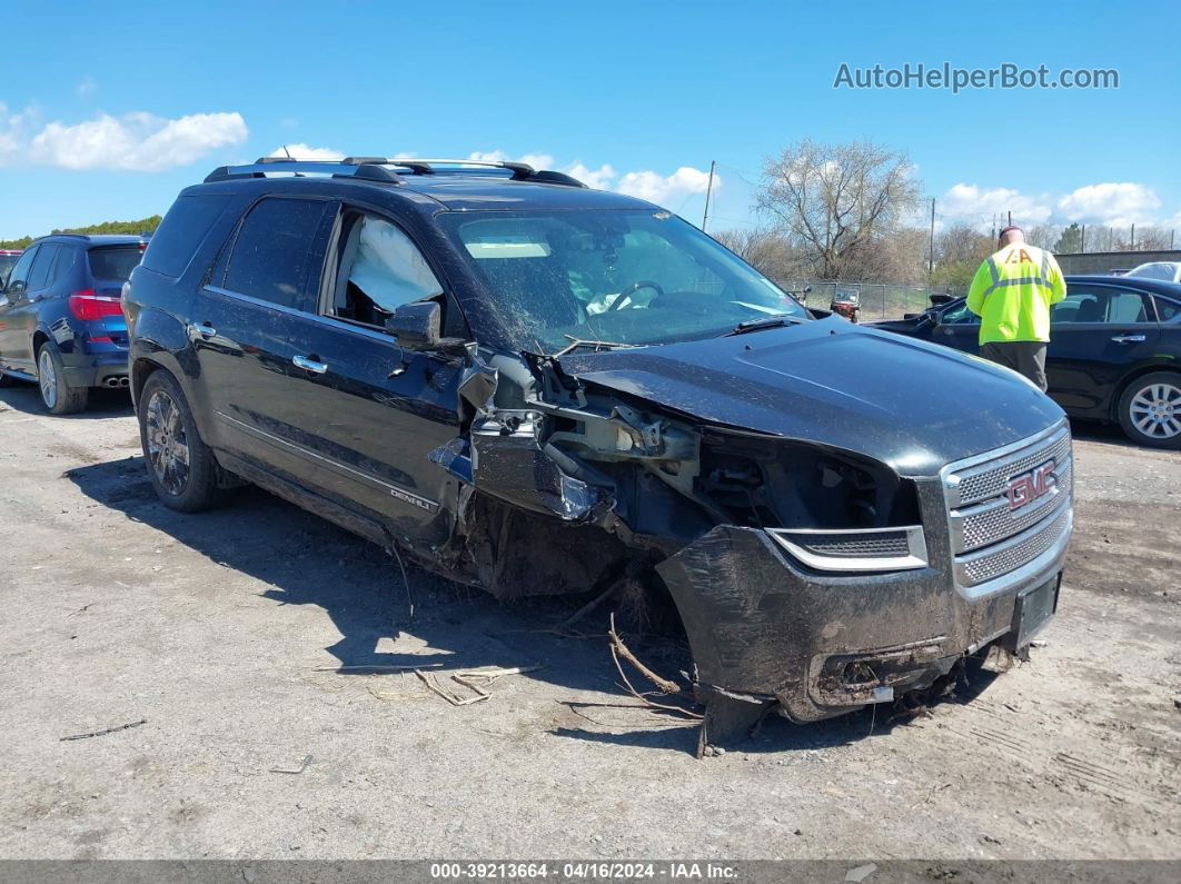 2013 Gmc Acadia Denali Черный vin: 1GKKVTKD7DJ141325