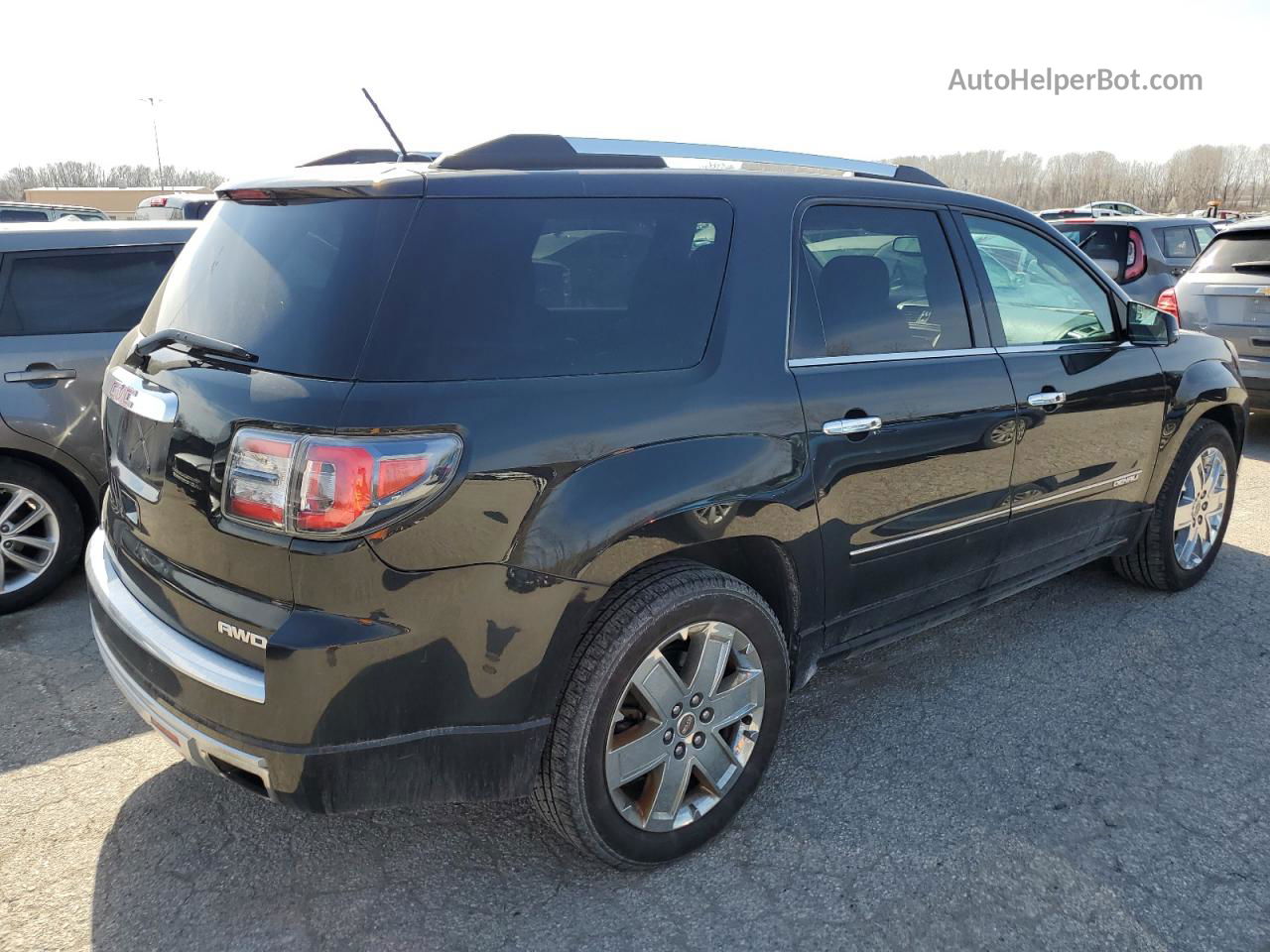 2014 Gmc Acadia Denali Черный vin: 1GKKVTKD7EJ301978