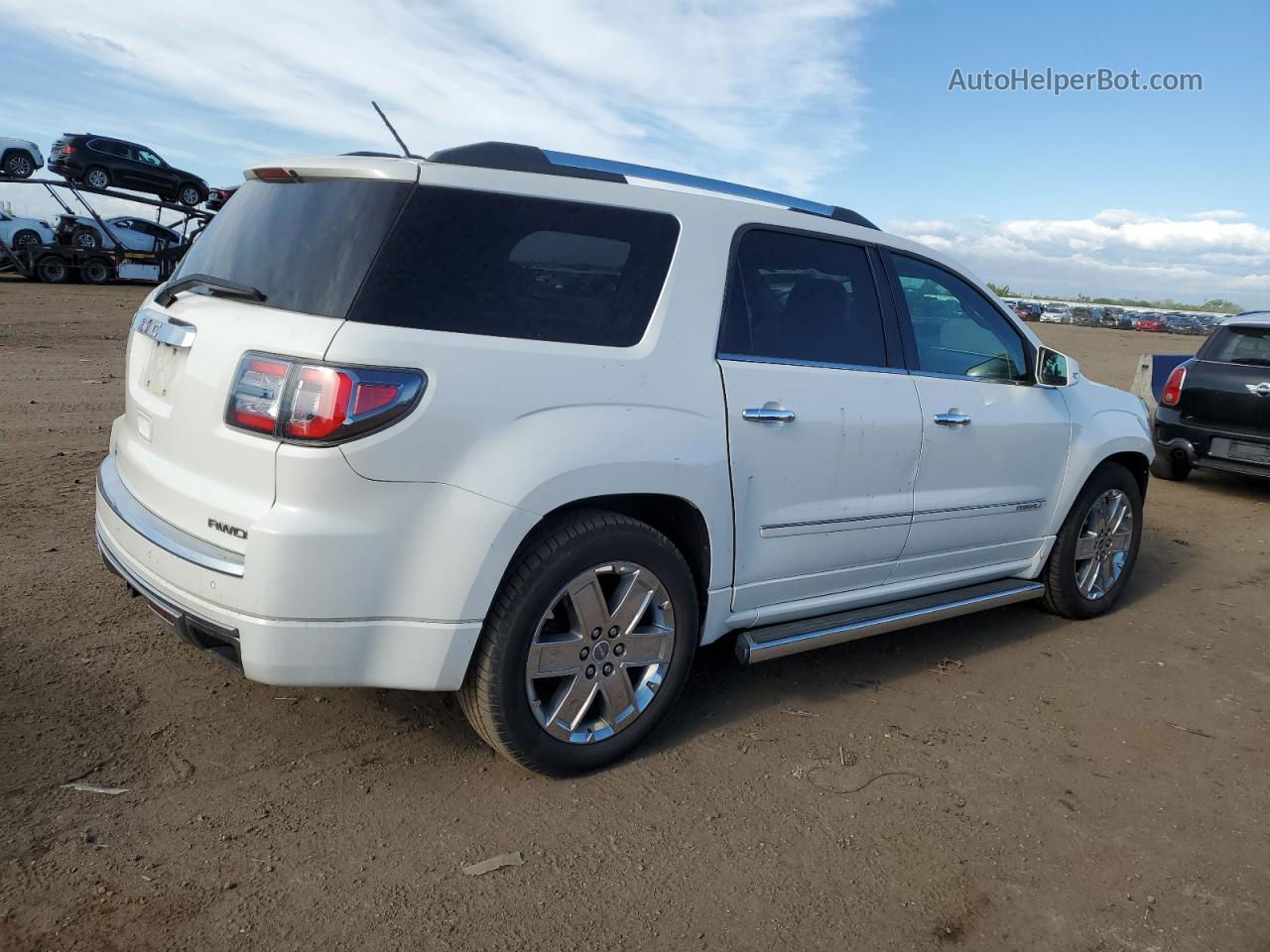 2014 Gmc Acadia Denali White vin: 1GKKVTKD7EJ325262