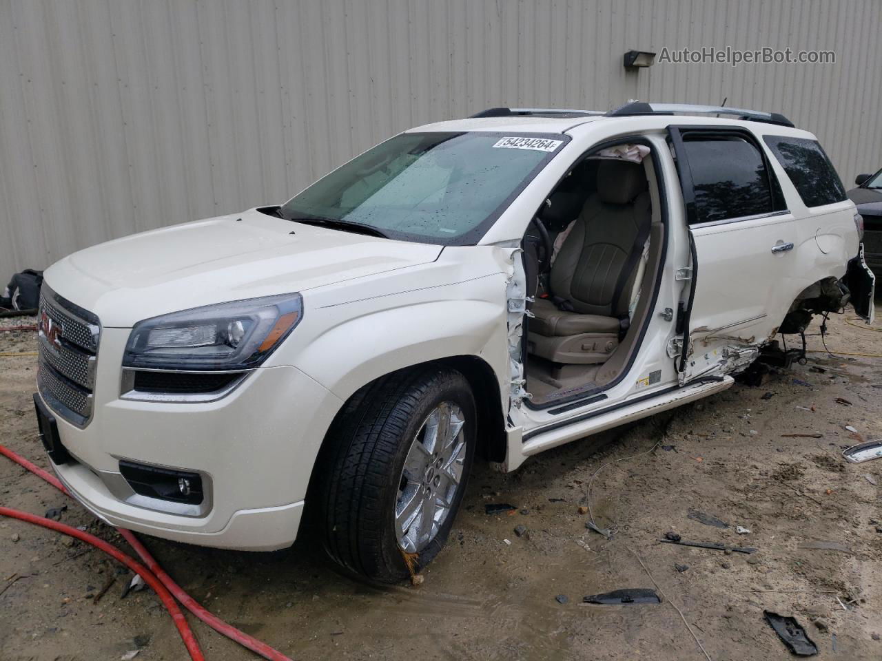 2015 Gmc Acadia Denali Белый vin: 1GKKVTKD7FJ159889