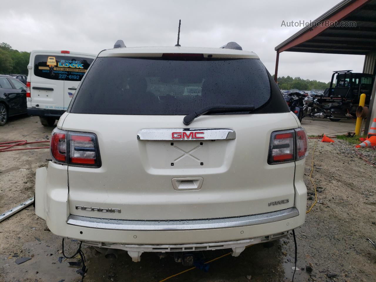 2015 Gmc Acadia Denali White vin: 1GKKVTKD7FJ159889