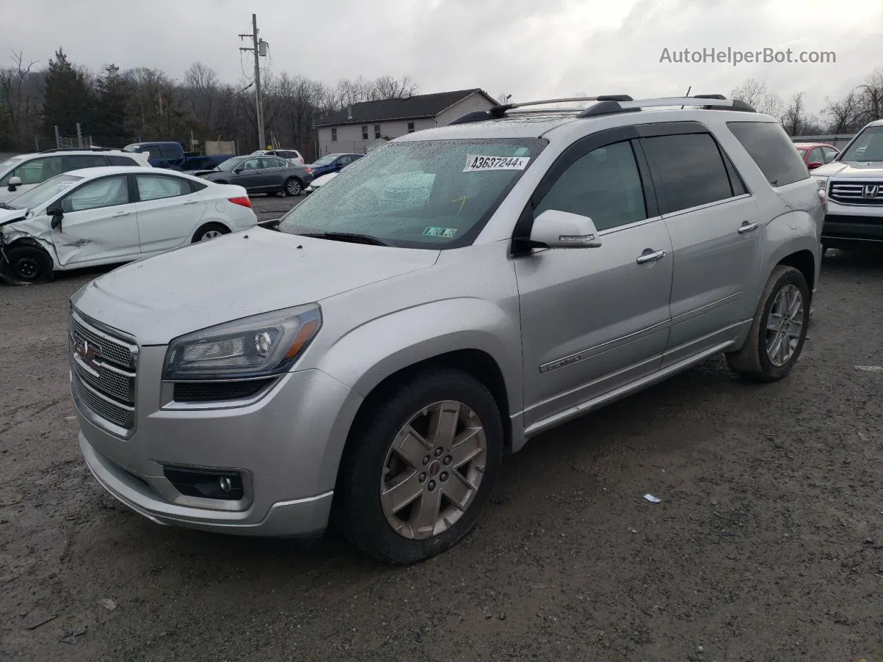 2013 Gmc Acadia Denali Silver vin: 1GKKVTKD8DJ231714