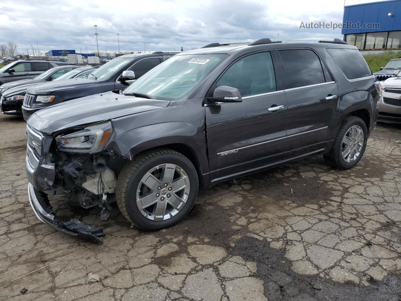 2014 Gmc Acadia Denali Gray vin: 1GKKVTKD8EJ118881