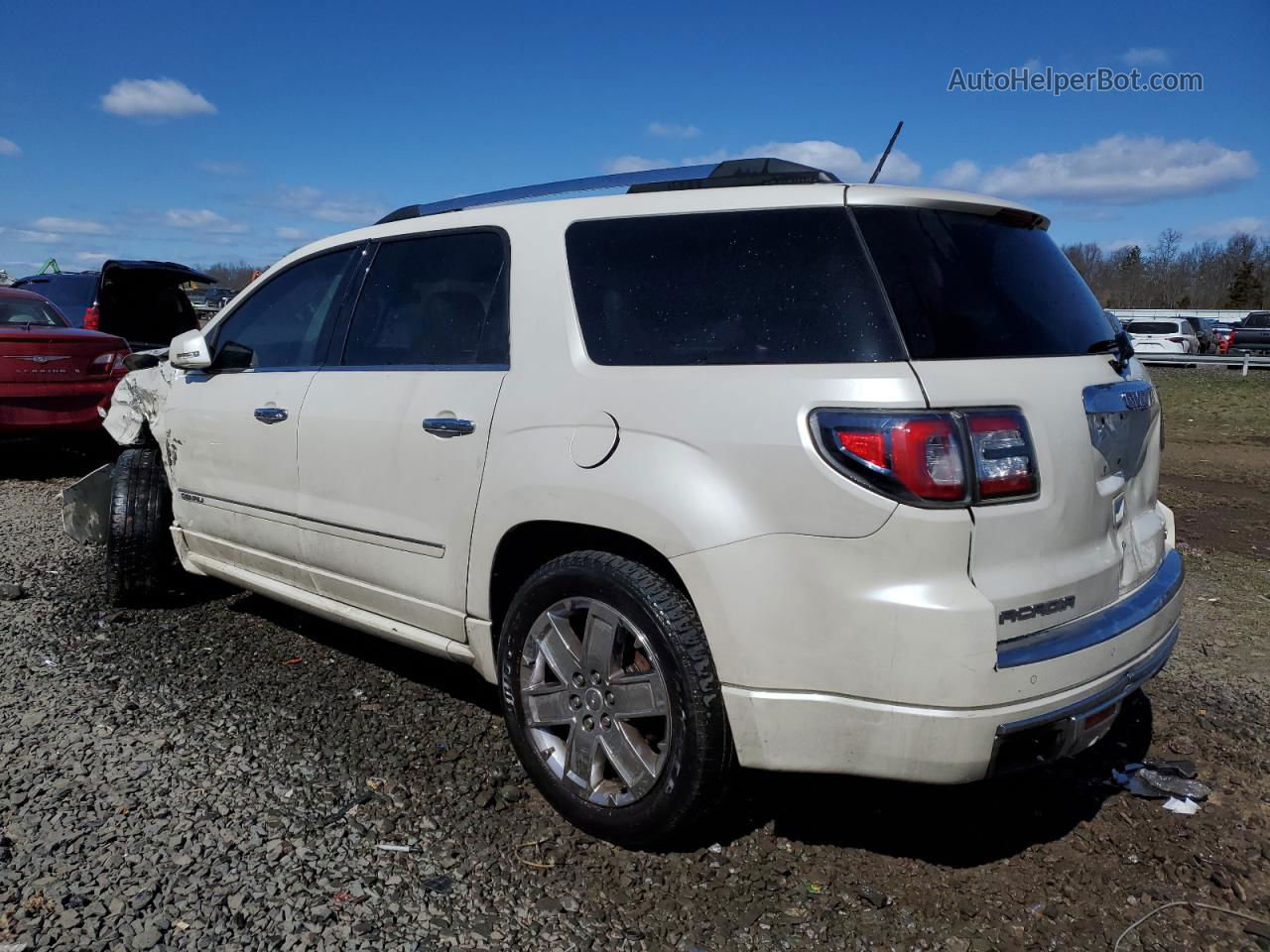 2015 Gmc Acadia Denali Белый vin: 1GKKVTKD8FJ108269