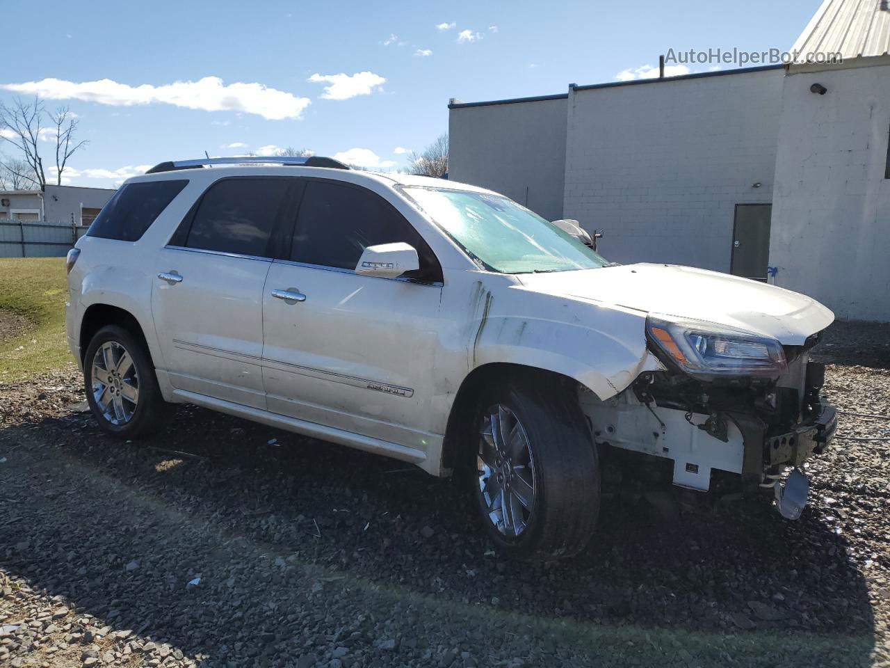 2015 Gmc Acadia Denali White vin: 1GKKVTKD8FJ108269