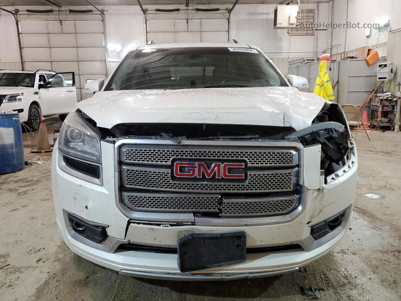 2013 Gmc Acadia Denali White vin: 1GKKVTKD9DJ174634