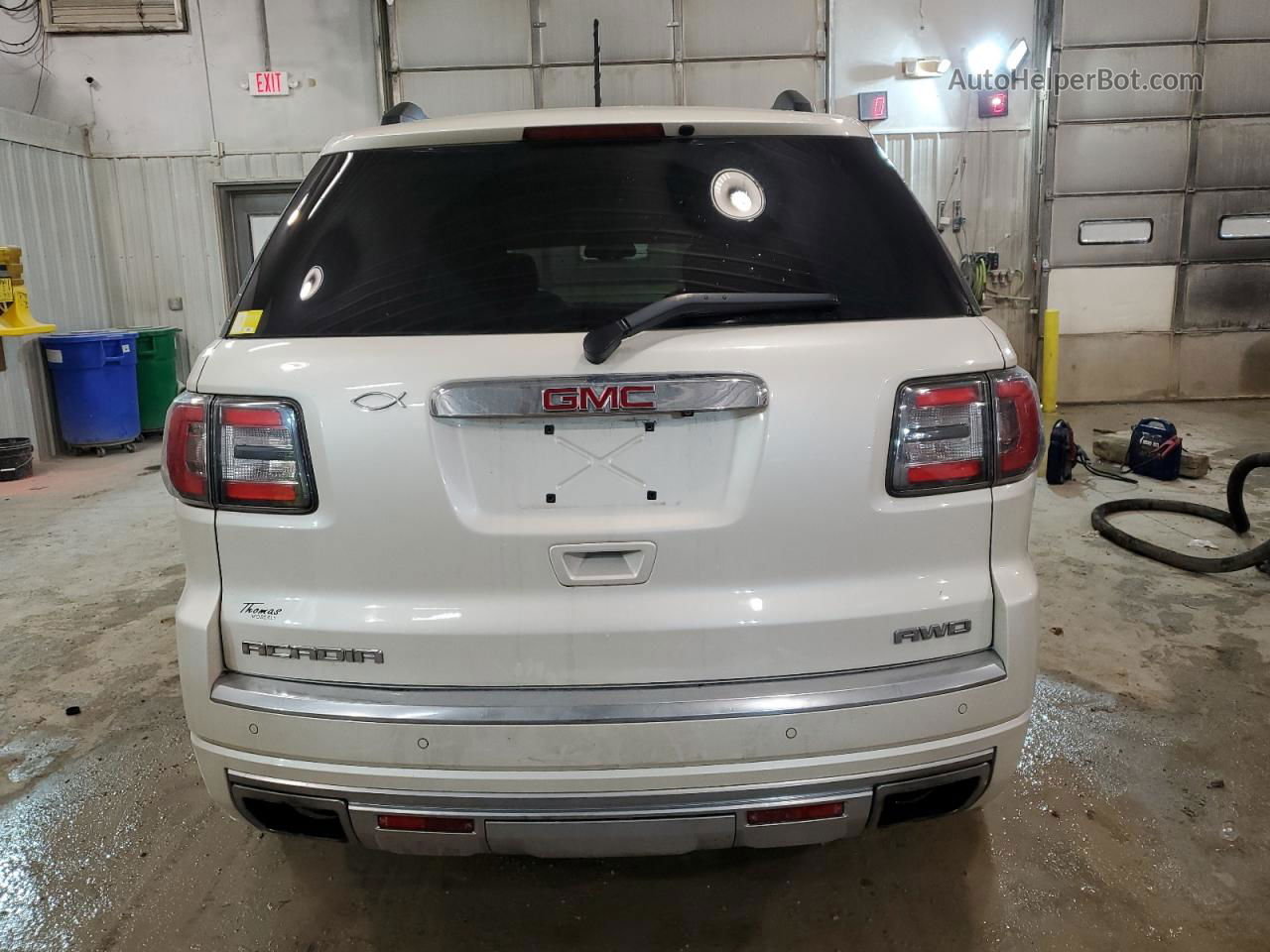 2013 Gmc Acadia Denali Белый vin: 1GKKVTKD9DJ174634