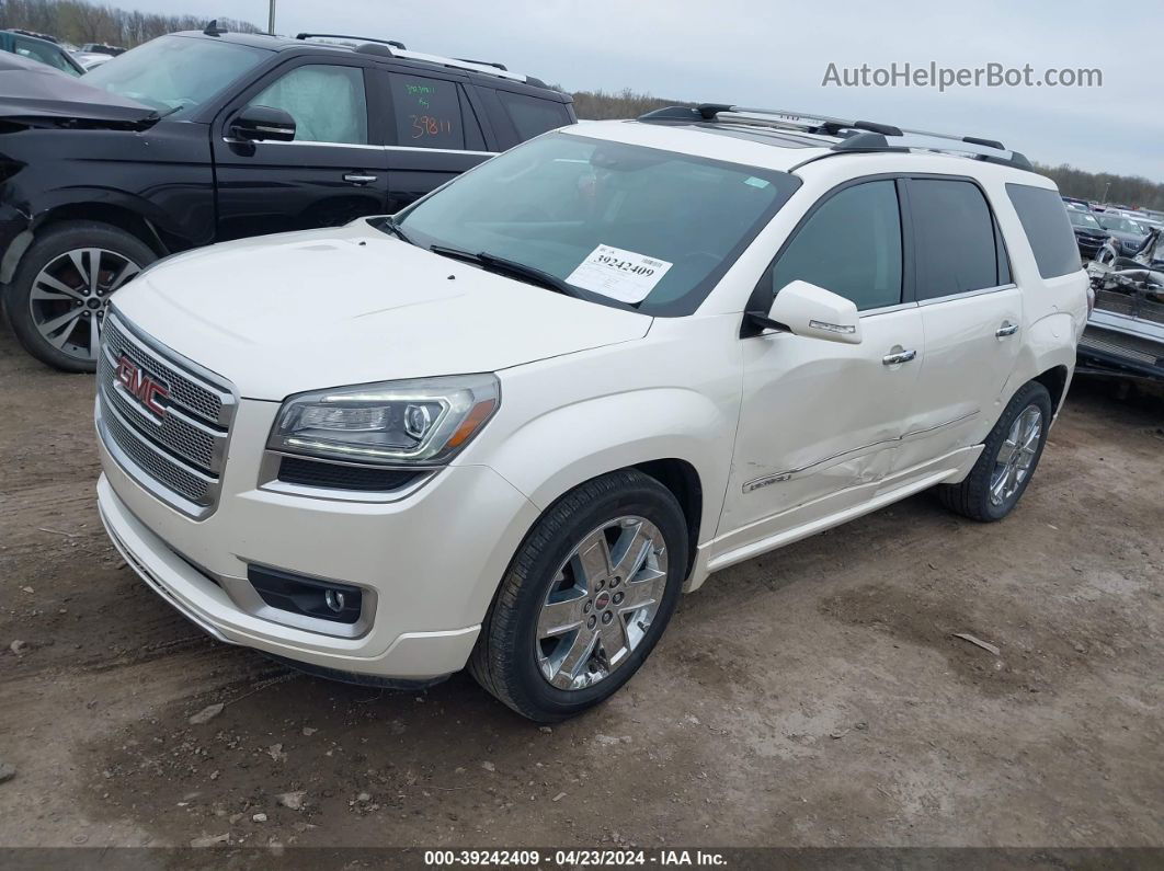 2013 Gmc Acadia Denali White vin: 1GKKVTKD9DJ182734