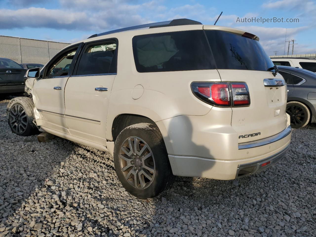 2013 Gmc Acadia Denali White vin: 1GKKVTKD9DJ201251