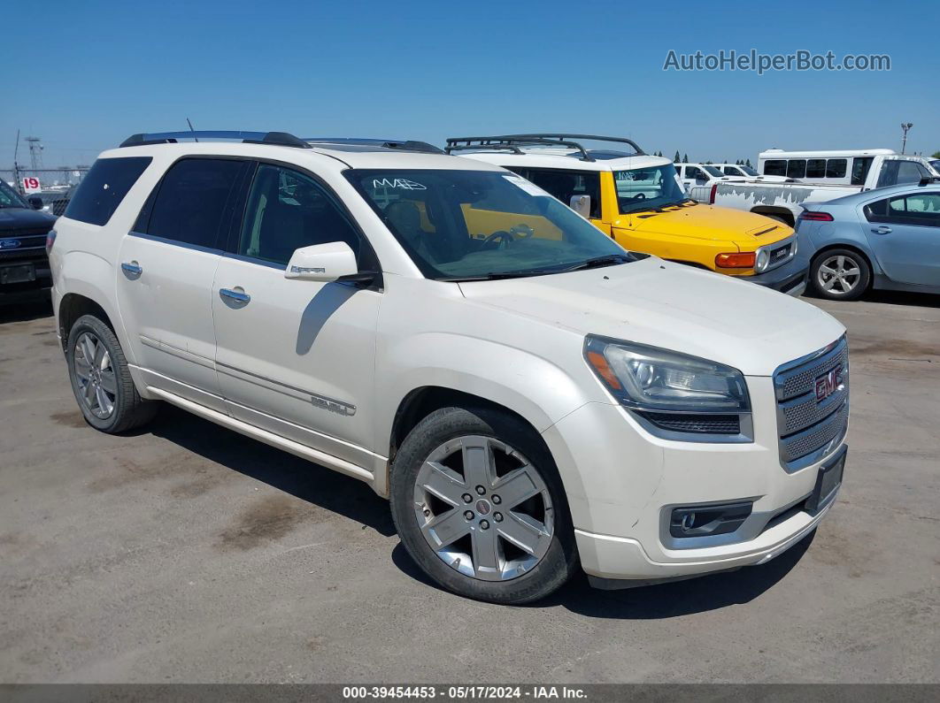 2014 Gmc Acadia Denali White vin: 1GKKVTKD9EJ111549