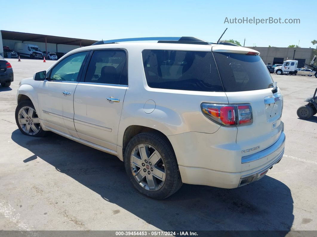 2014 Gmc Acadia Denali White vin: 1GKKVTKD9EJ111549