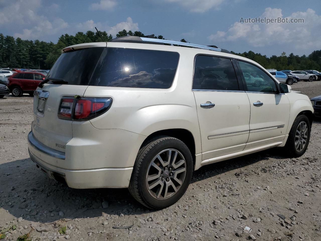 2014 Gmc Acadia Denali Белый vin: 1GKKVTKD9EJ234607