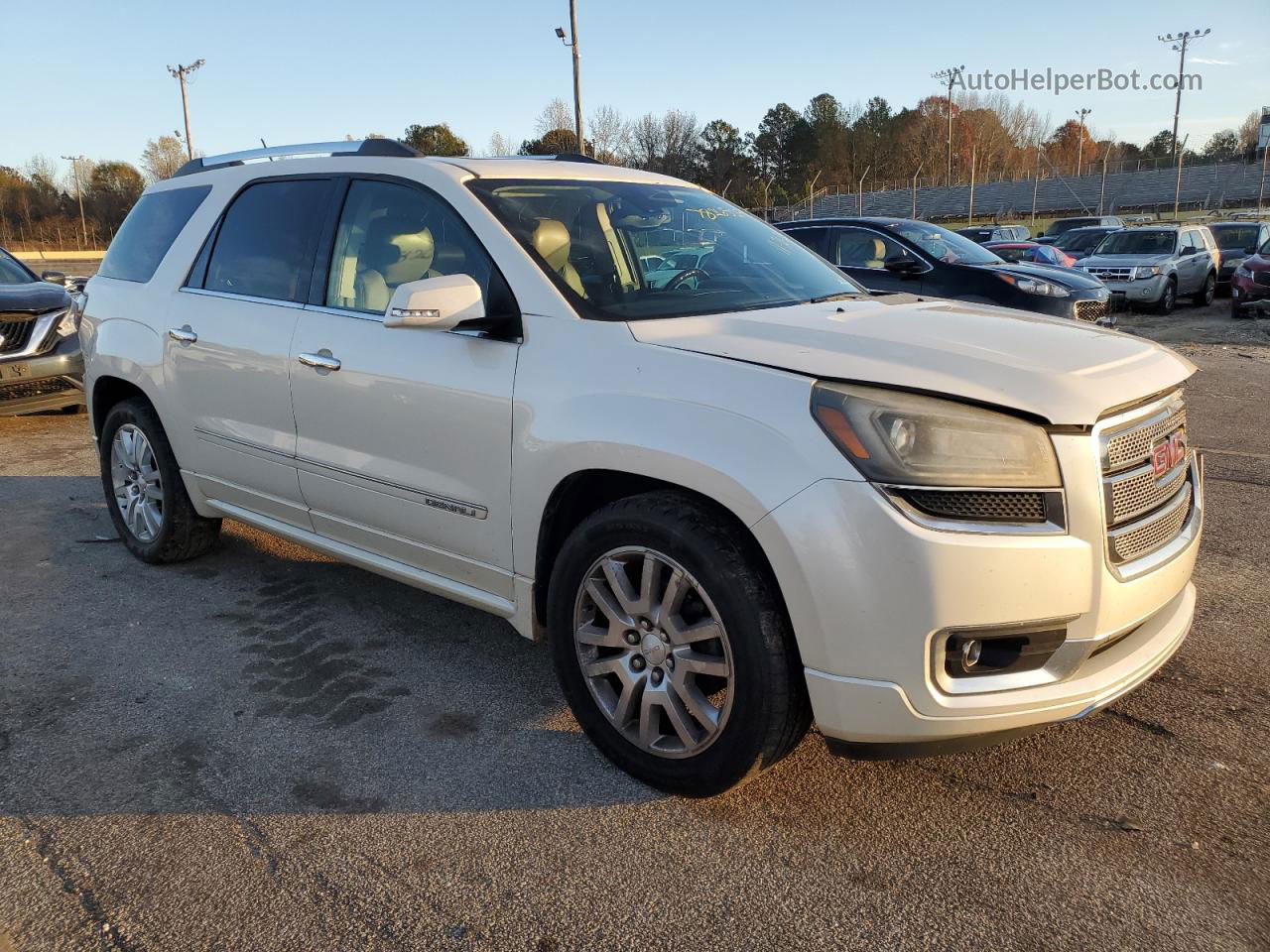 2015 Gmc Acadia Denali White vin: 1GKKVTKD9FJ252896