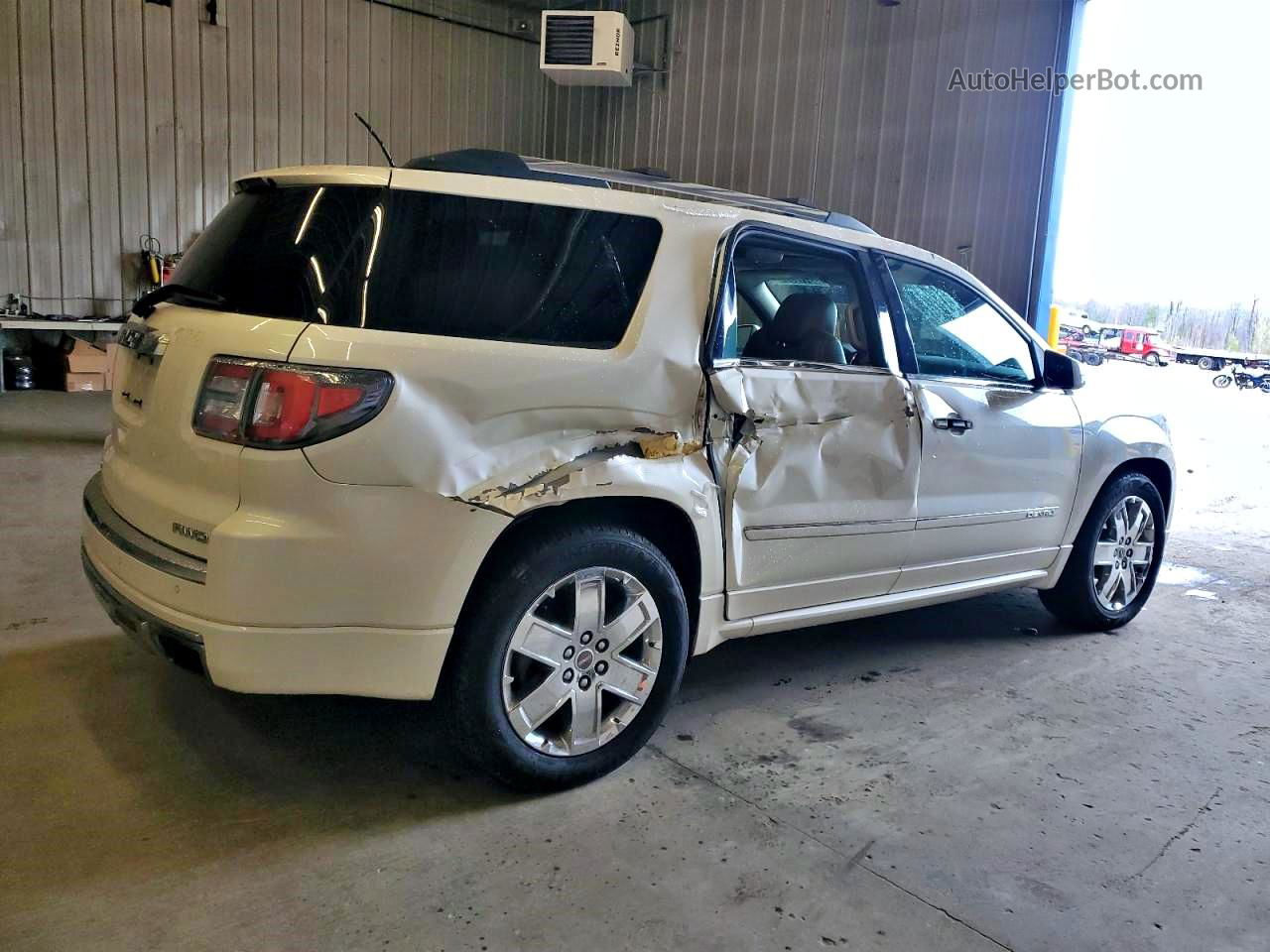 2013 Gmc Acadia Denali White vin: 1GKKVTKDXDJ150004