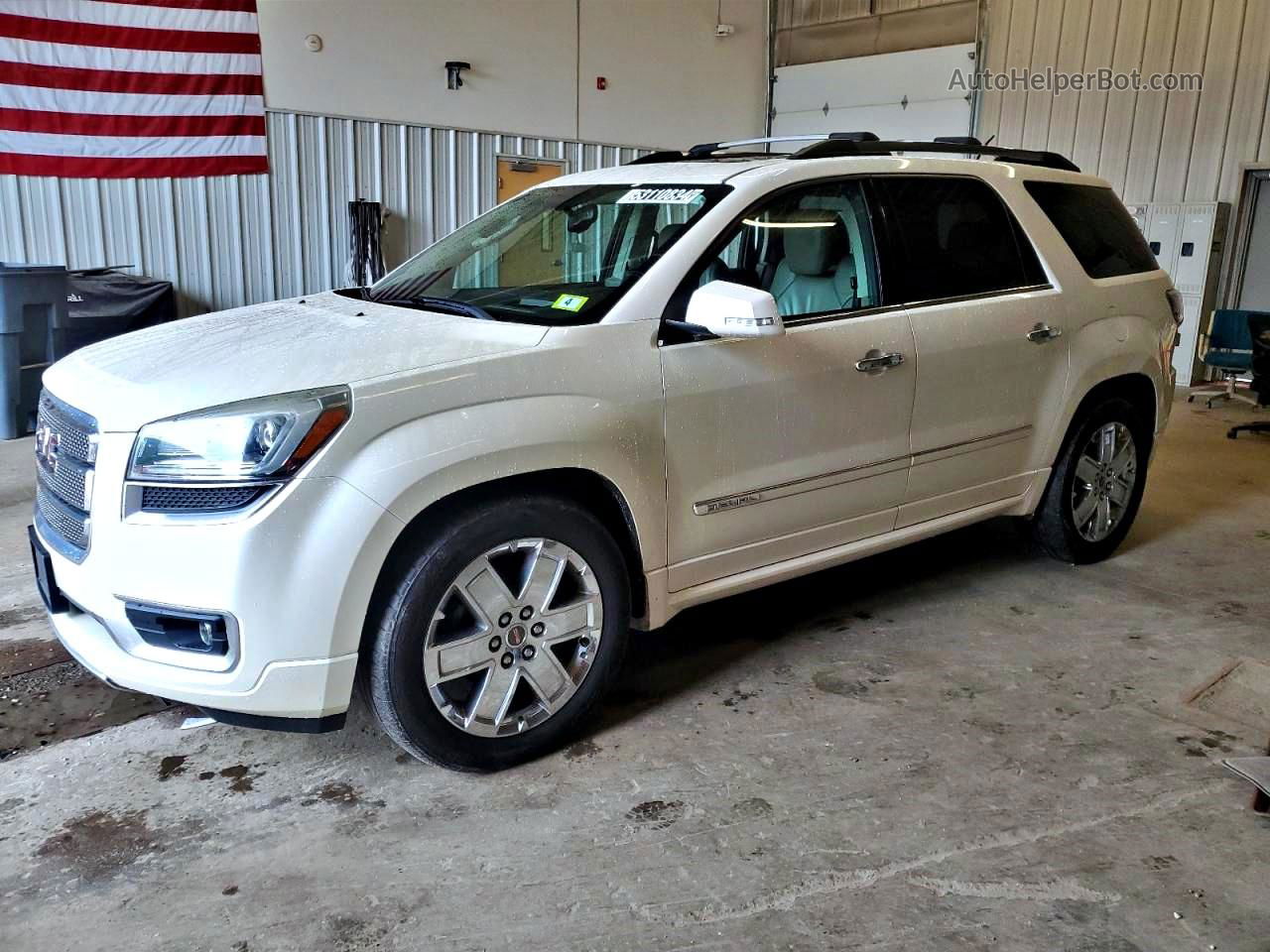 2013 Gmc Acadia Denali White vin: 1GKKVTKDXDJ150004