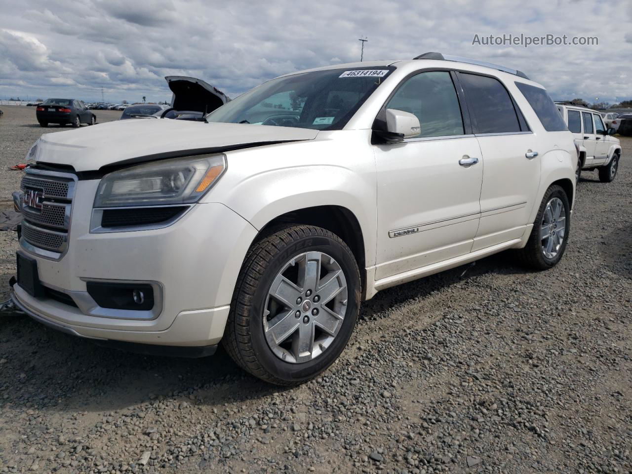 2013 Gmc Acadia Denali White vin: 1GKKVTKDXDJ261345