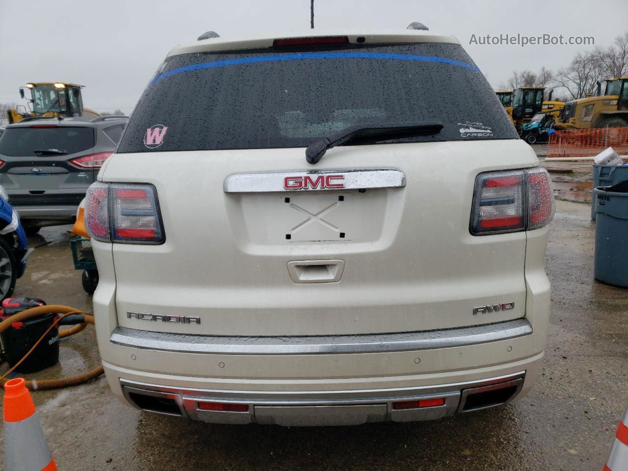 2014 Gmc Acadia Denali White vin: 1GKKVTKDXEJ165491