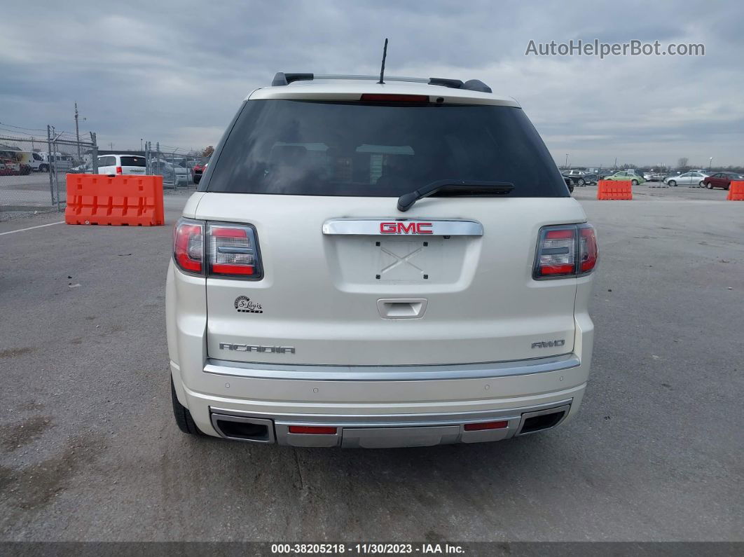 2014 Gmc Acadia Denali White vin: 1GKKVTKDXEJ168049