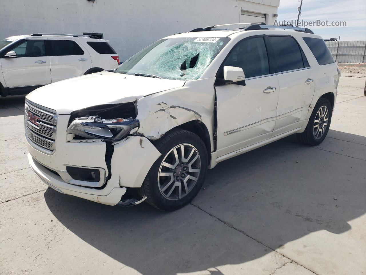 2014 Gmc Acadia Denali White vin: 1GKKVTKDXEJ351631