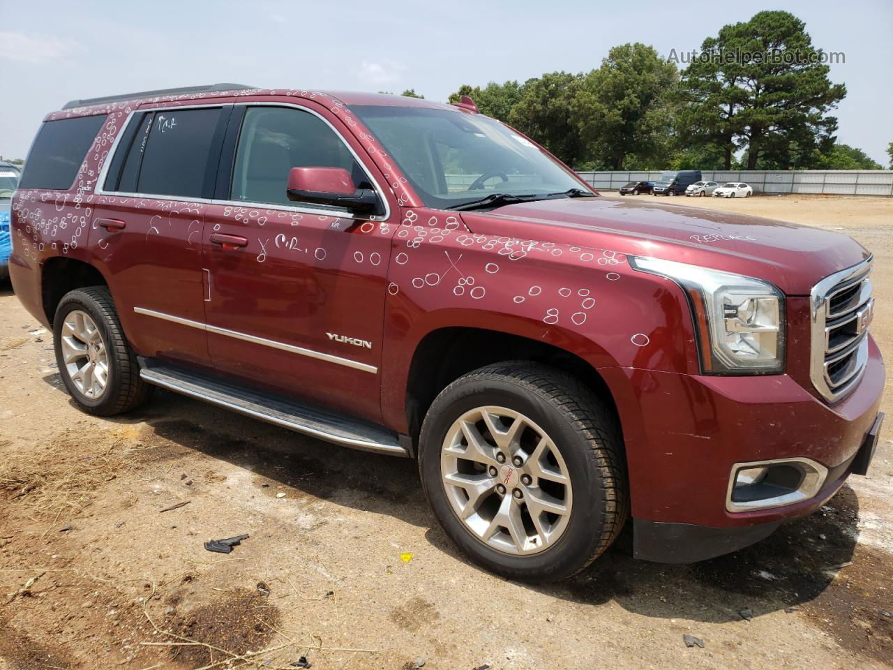 2017 Gmc Yukon Sle Burgundy vin: 1GKS1AKC1HR219113