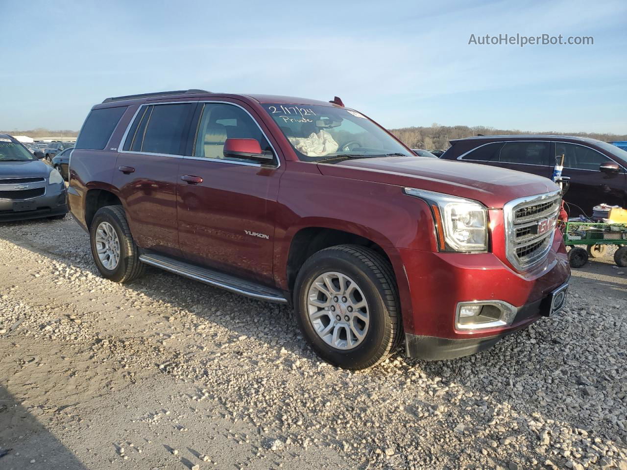 2017 Gmc Yukon Sle Красный vin: 1GKS1AKC5HR324012