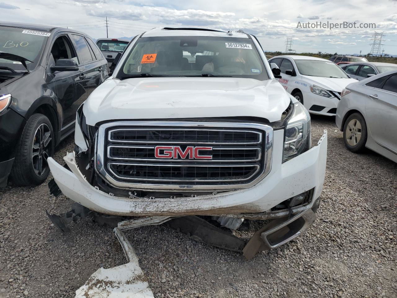 2017 Gmc Yukon Slt White vin: 1GKS1BKC3HR272126