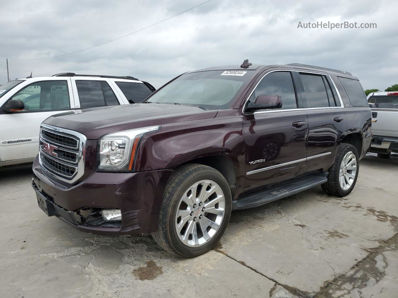 2017 Gmc Yukon Slt Burgundy vin: 1GKS1BKC5HR278882