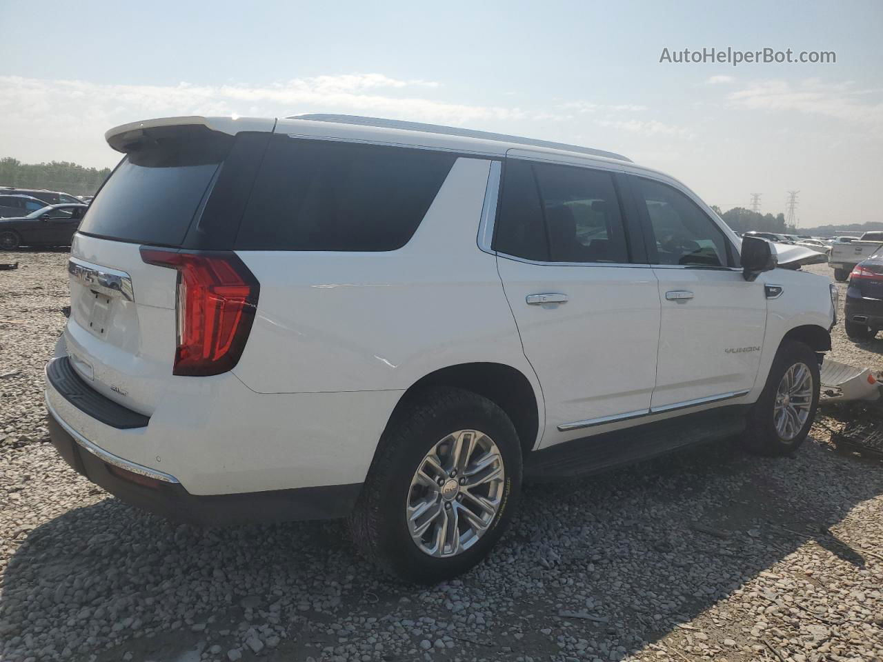 2021 Gmc Yukon Slt White vin: 1GKS1BKD3MR178492