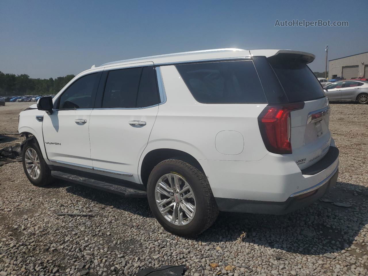 2021 Gmc Yukon Slt White vin: 1GKS1BKD3MR178492