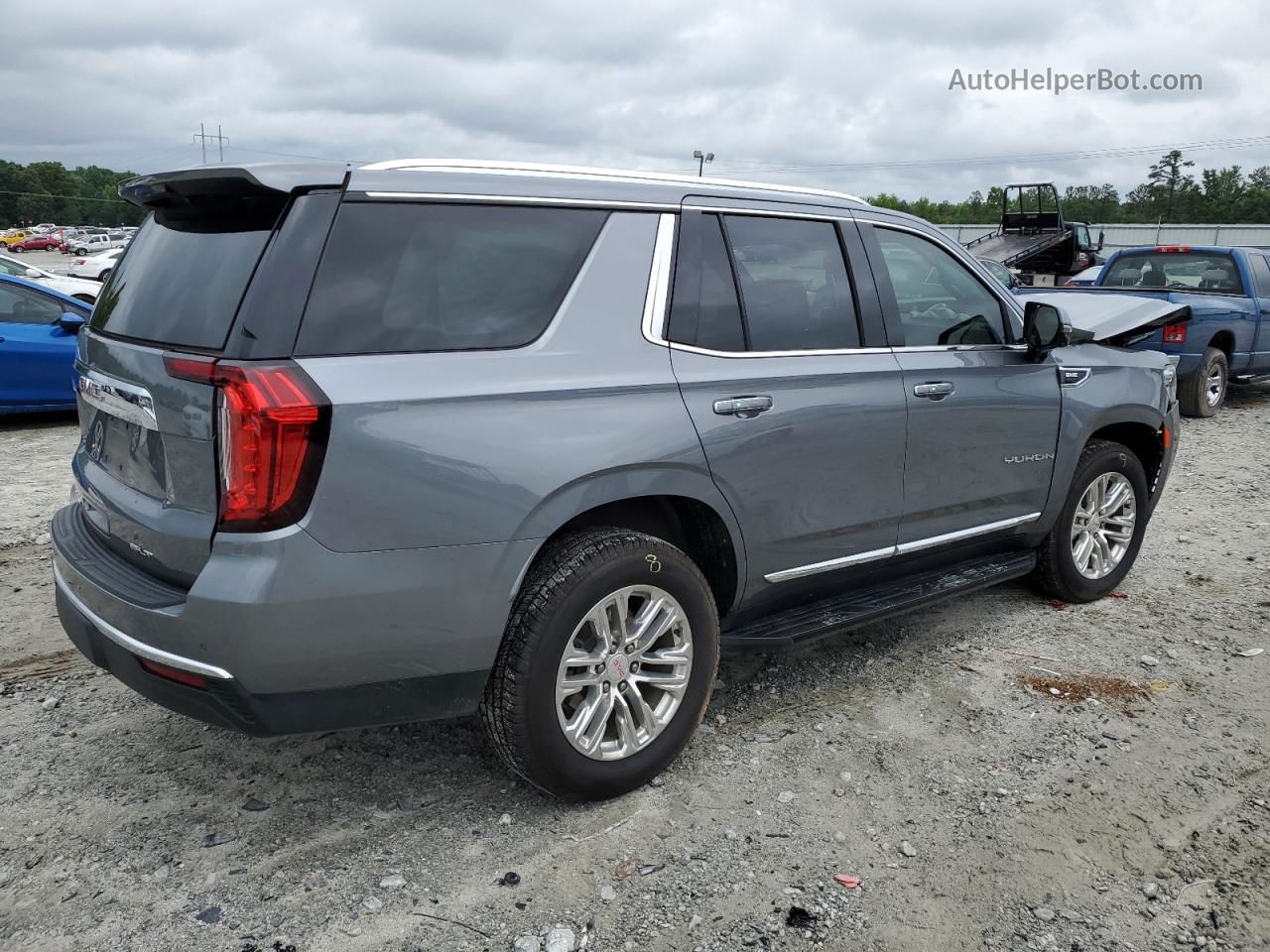 2021 Gmc Yukon Slt Gray vin: 1GKS1BKD5MR415113