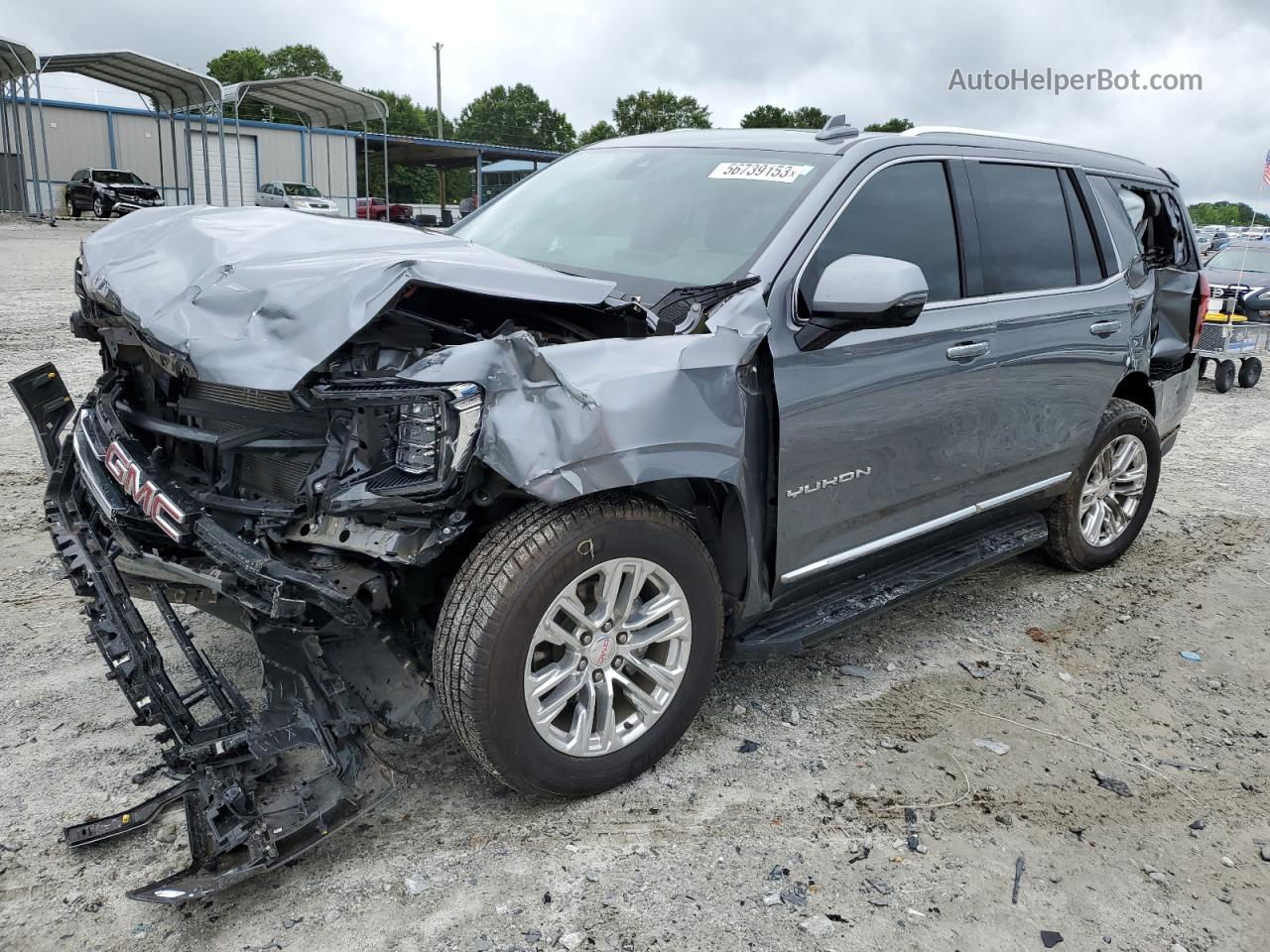 2021 Gmc Yukon Slt Gray vin: 1GKS1BKD5MR415113