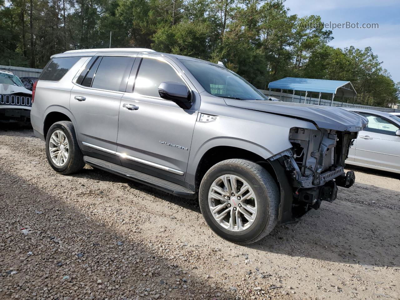 2021 Gmc Yukon Slt Gray vin: 1GKS1BKD6MR115533