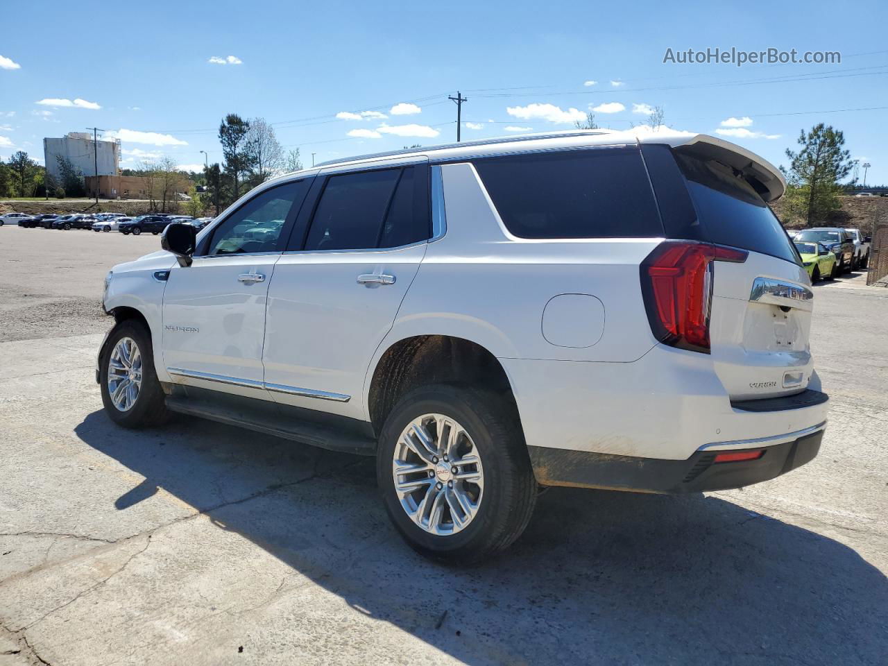 2021 Gmc Yukon Slt White vin: 1GKS1BKD9MR420329