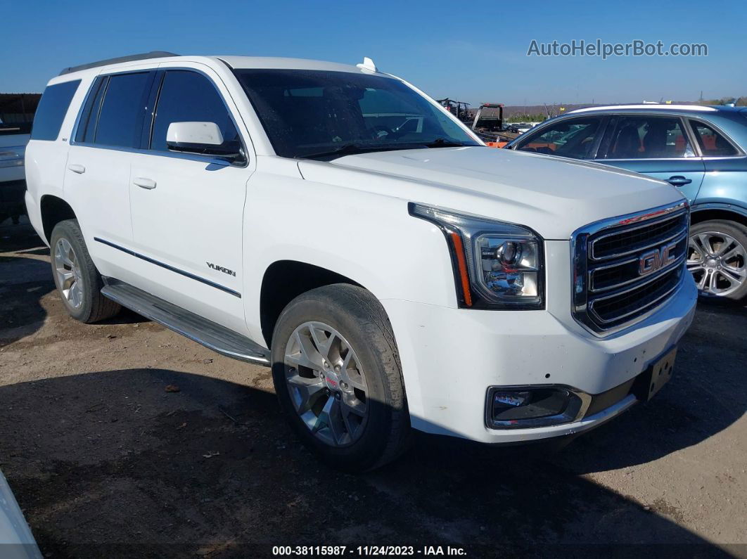 2020 Gmc Yukon 2wd Slt Standard Edition White vin: 1GKS1DKC2LR123808