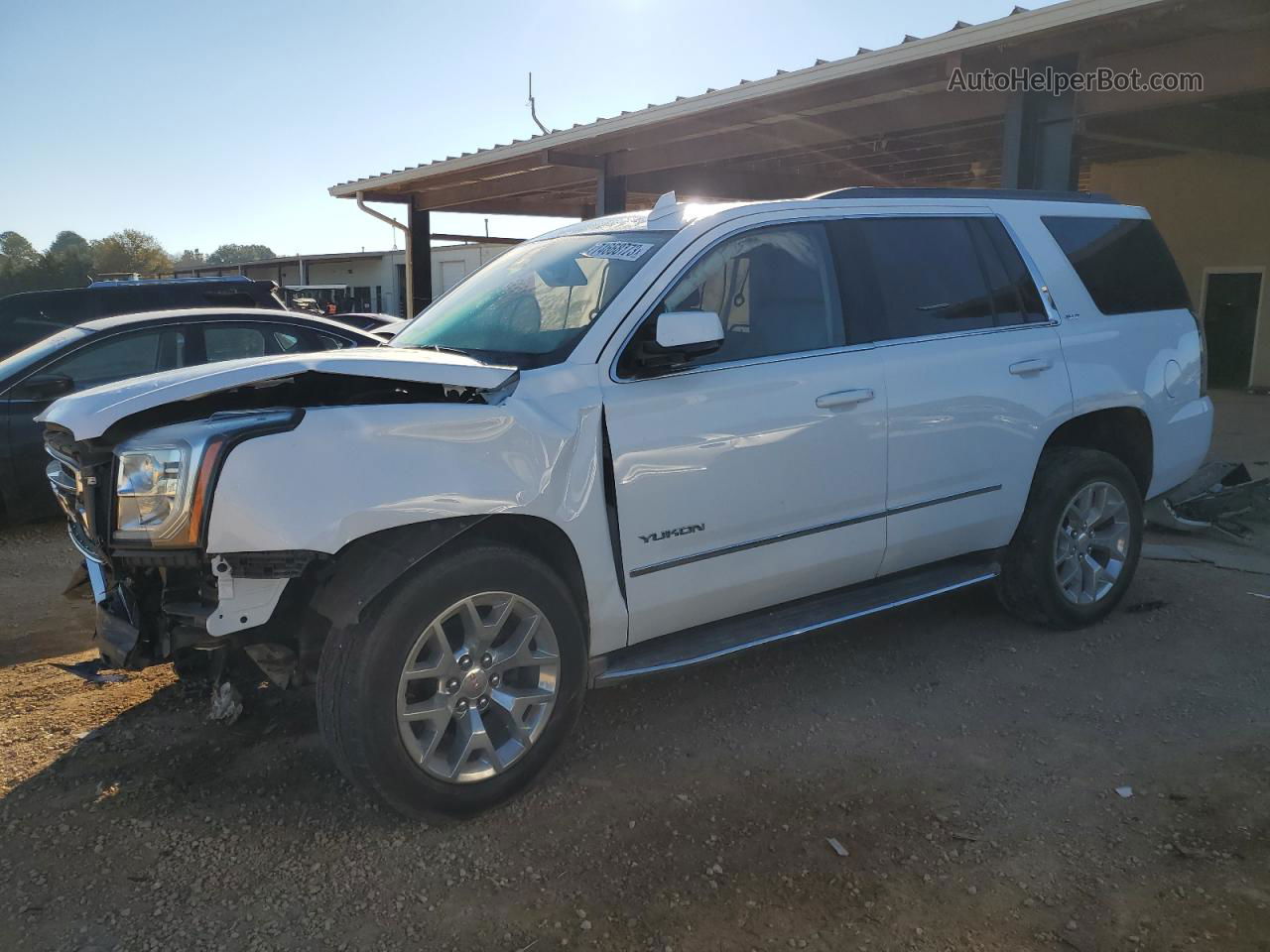 2020 Gmc Yukon Slt White vin: 1GKS1DKC3LR289187