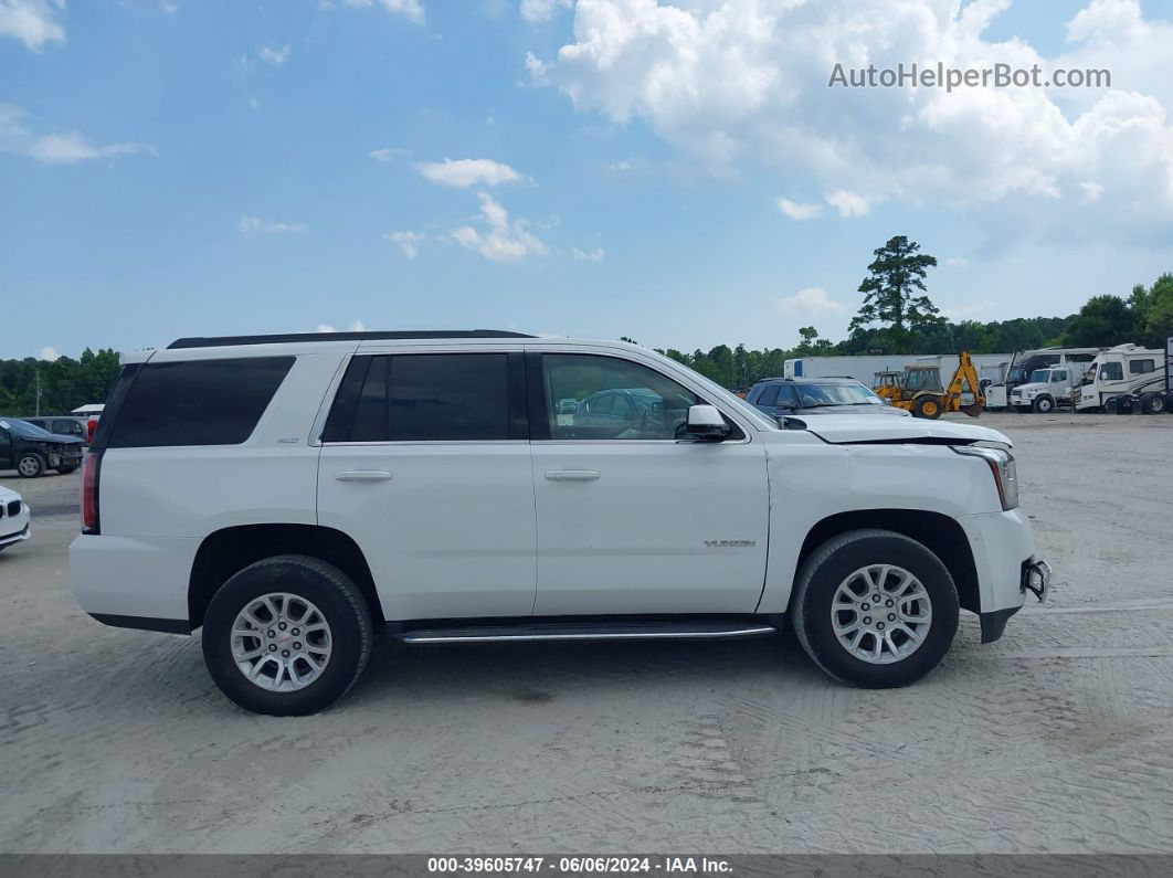 2020 Gmc Yukon 2wd Slt Standard Edition White vin: 1GKS1DKC4LR199367