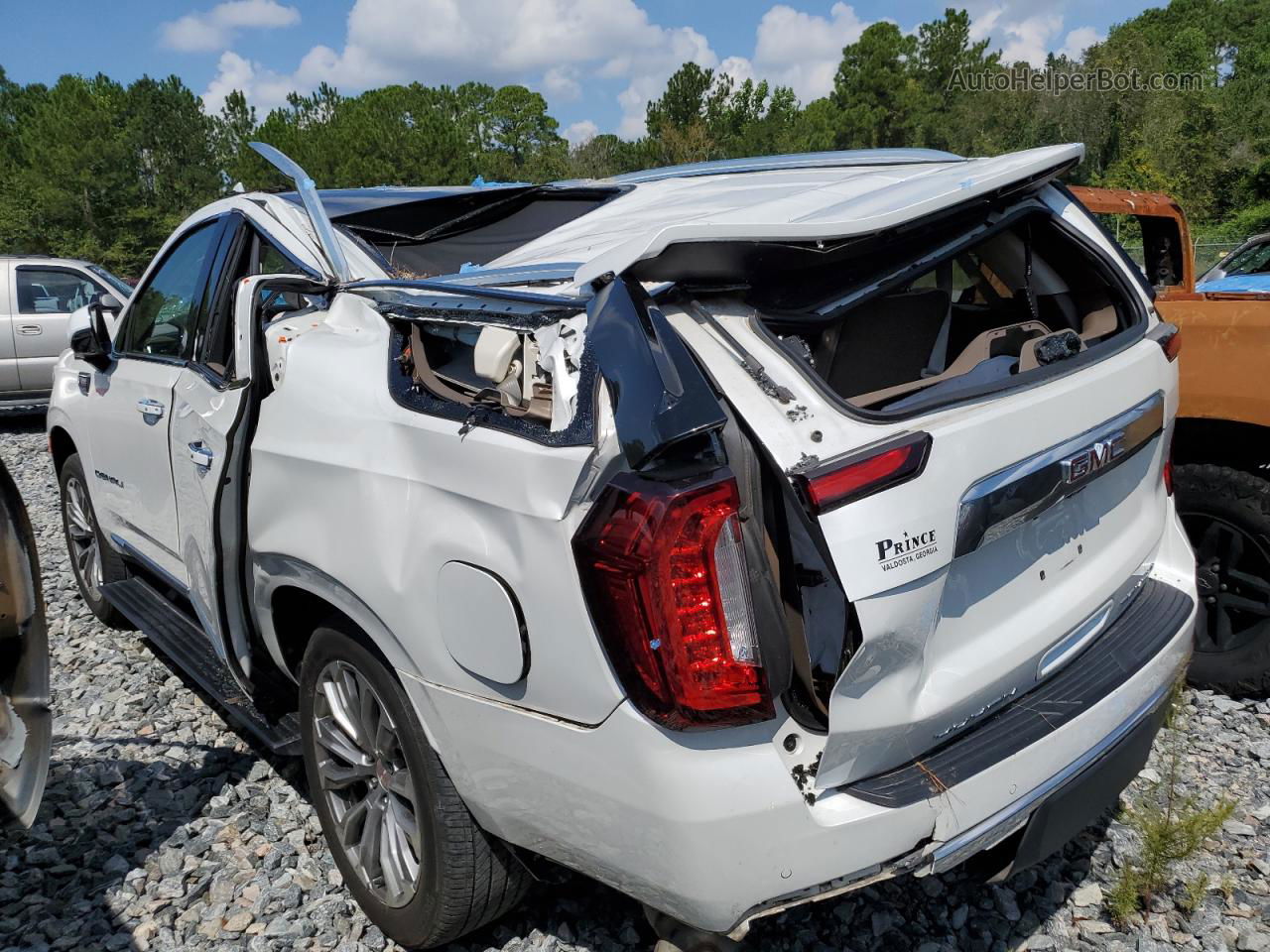 2021 Gmc Yukon Denali White vin: 1GKS1DKL4MR219392