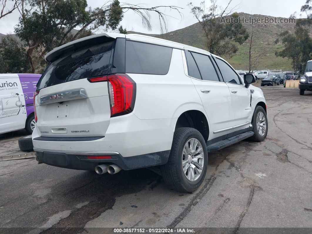 2021 Gmc Yukon 2wd Denali White vin: 1GKS1DKL9MR431849