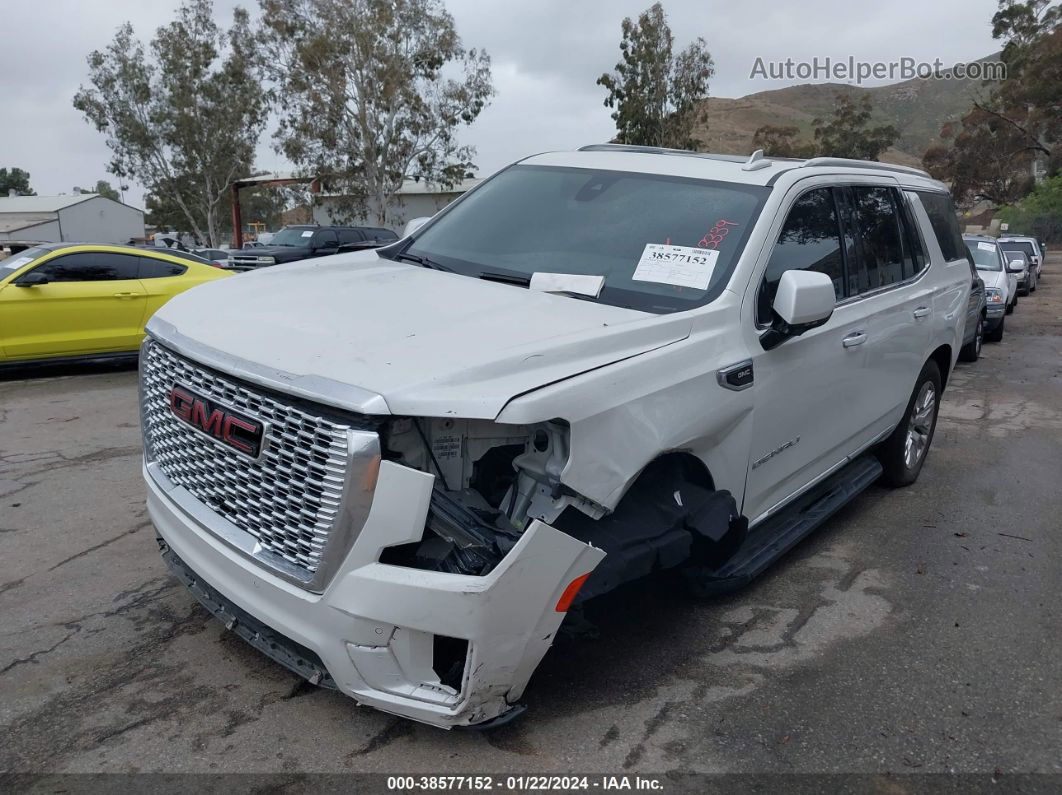 2021 Gmc Yukon 2wd Denali White vin: 1GKS1DKL9MR431849