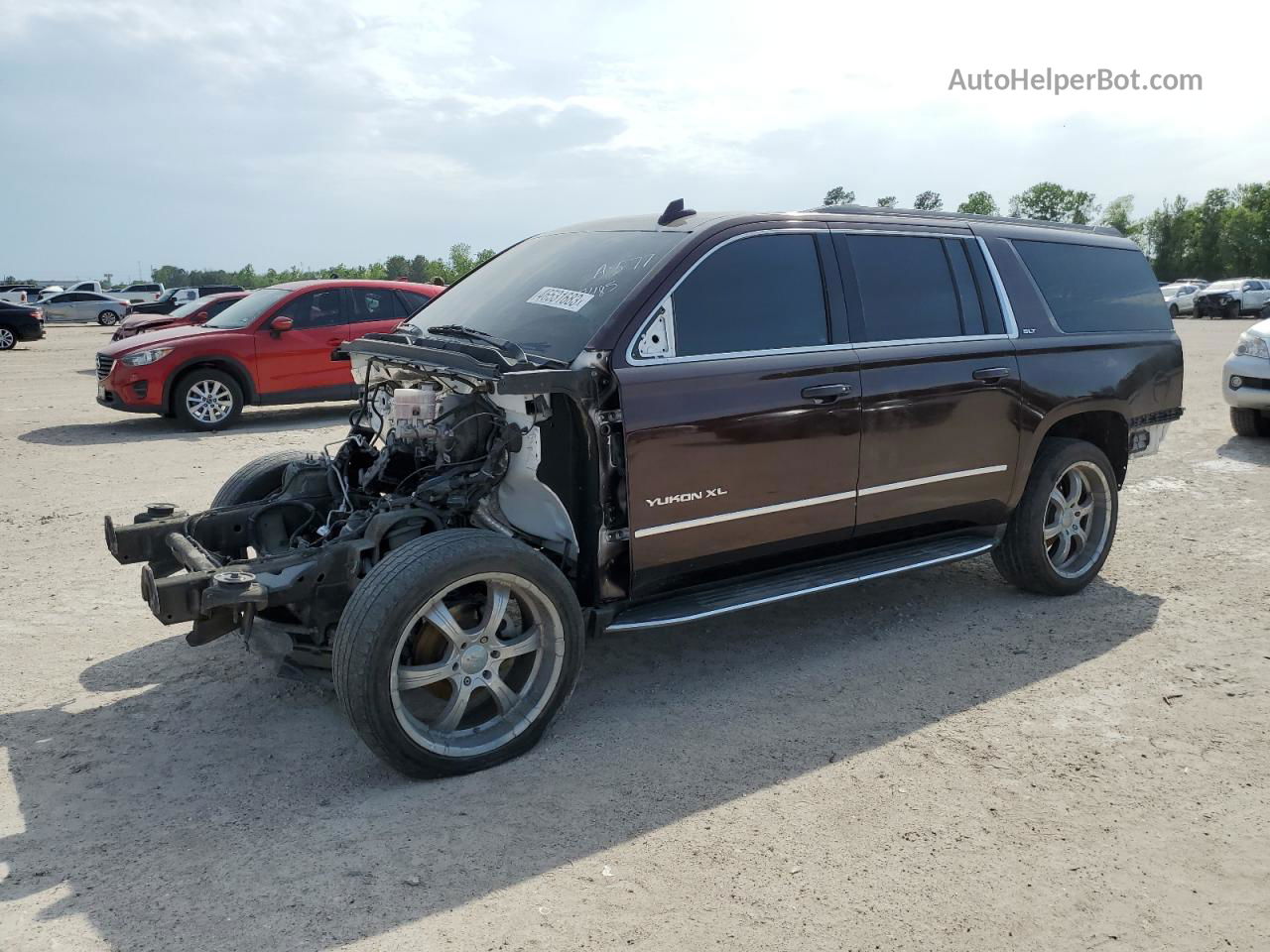 2017 Gmc Yukon Xl C1500 Slt Бордовый vin: 1GKS1GKCXHR198359