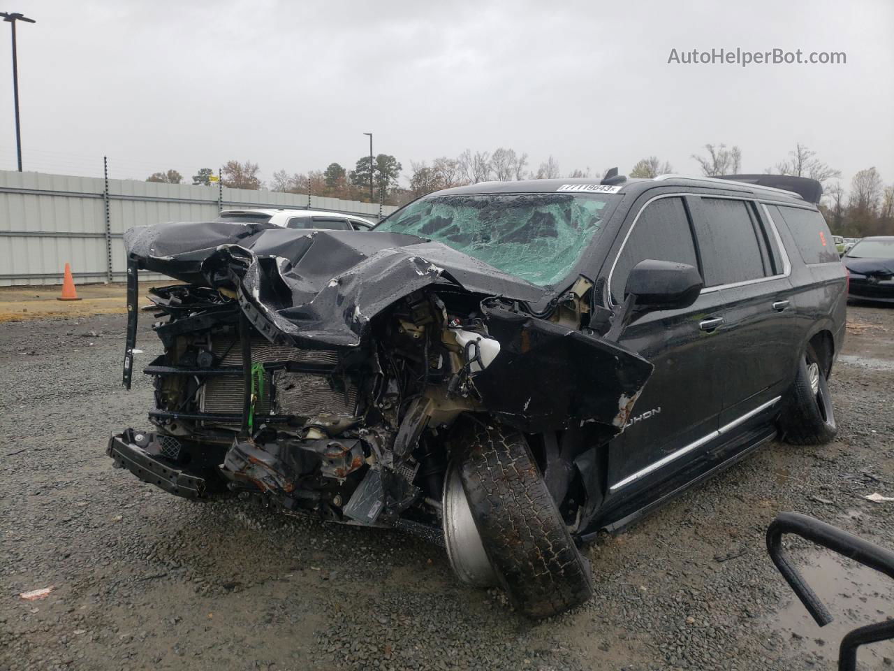 2021 Gmc Yukon Xl C1500 Slt Black vin: 1GKS1GKD1MR355974