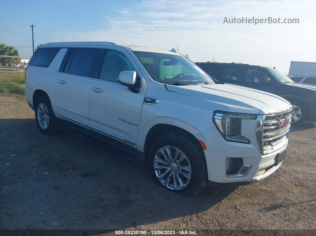 2021 Gmc Yukon Xl 2wd Slt White vin: 1GKS1GKD2MR368233